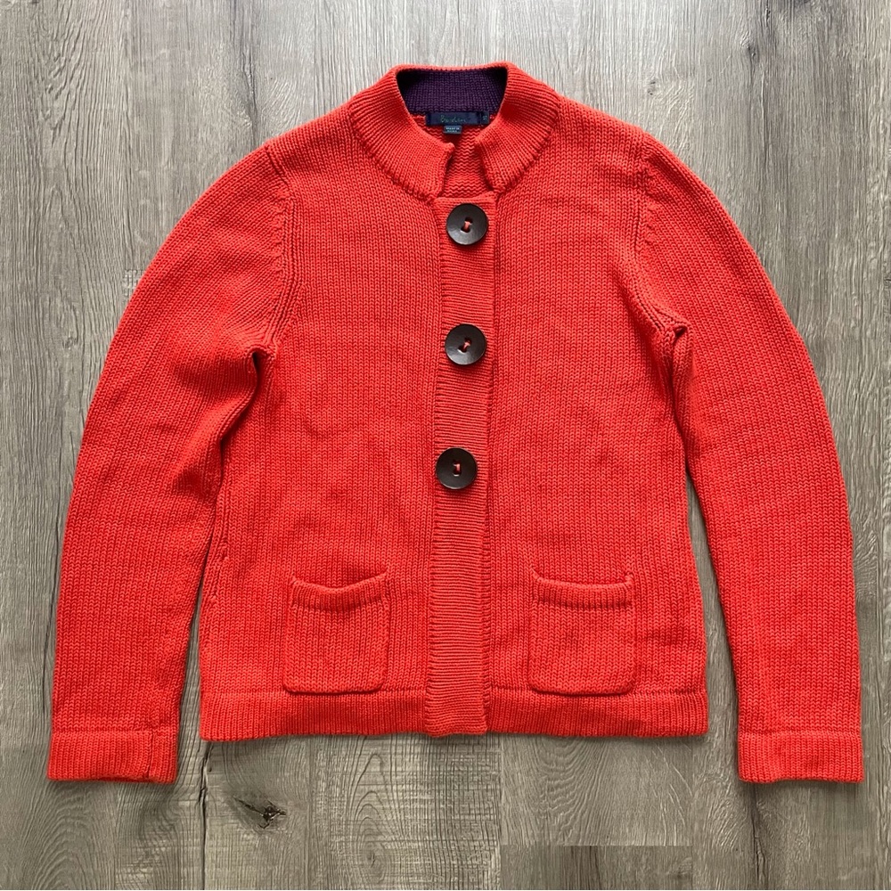 Boden Knit Wool Blend Cardigan Sweater